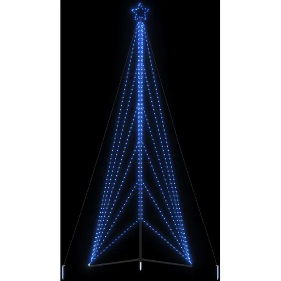 vidaXL LED-juletræ 478 cm, 861 LED'er, blåt lys