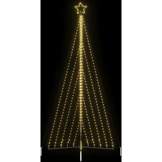 vidaXL LED-juletræ 570 LED'er 399 cm varmt hvidt lys
