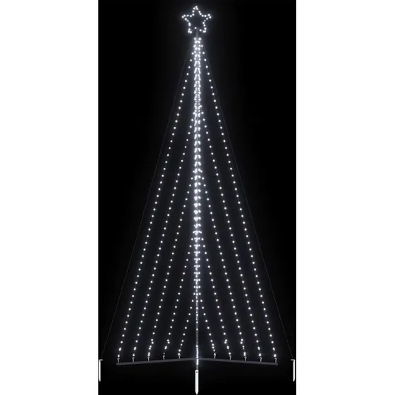 vidaXL LED-juletræ 570 LED'er 399 cm koldt hvidt lys