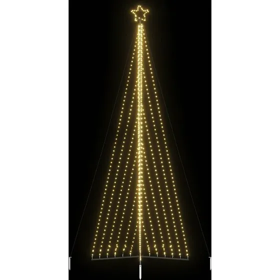 vidaXL LED-juletræ 476 cm, 789 LED'er, varmt hvidt lys