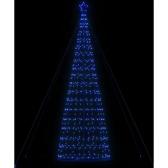 vidaXL LED-juletræ 503 cm 1534 LED'er blåt lys