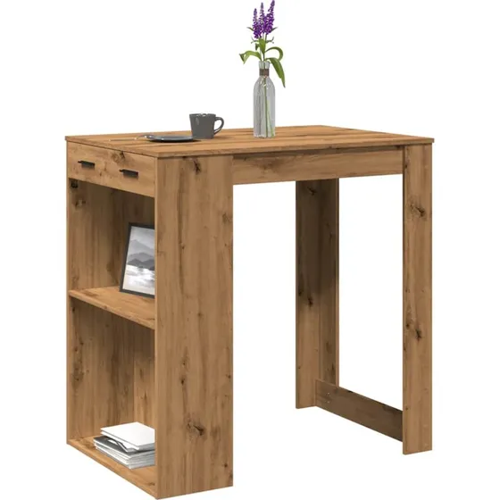vidaXL Barbord 102x70x103,5 cm Konstrueret Træ Gammelt Trælook