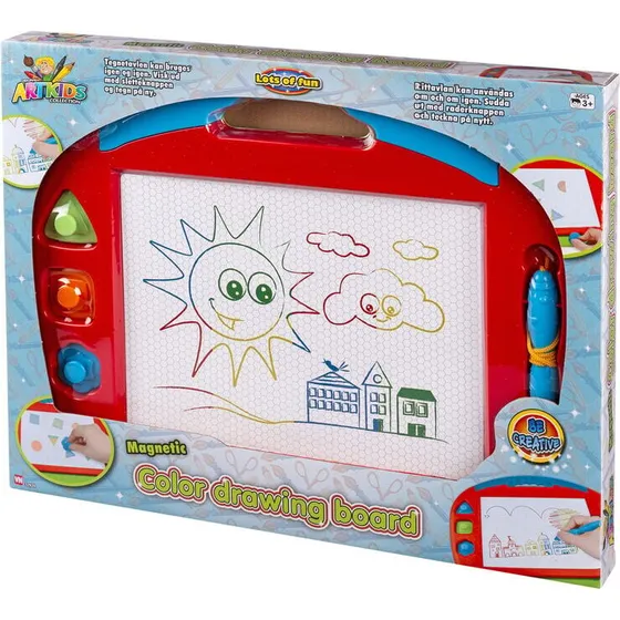 ARTK magnetisk farvetavle 40 x 32 cm med 3 stempler