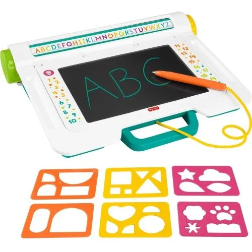 Fisher-Price Learn & Doodle Desk - skrivetablet med stylus og 6 skabeloner
