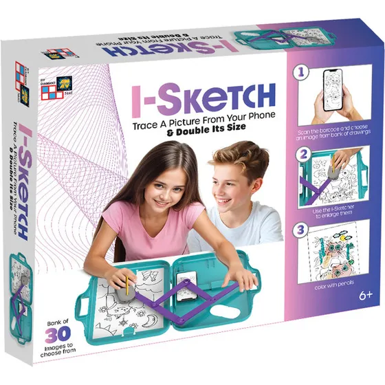I-Sketch tegnetavle – Diamant tegnesæt til børn