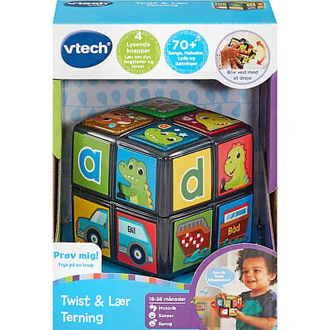 Vtech Twist & Teach terning – lys & lyd, fra 1 år