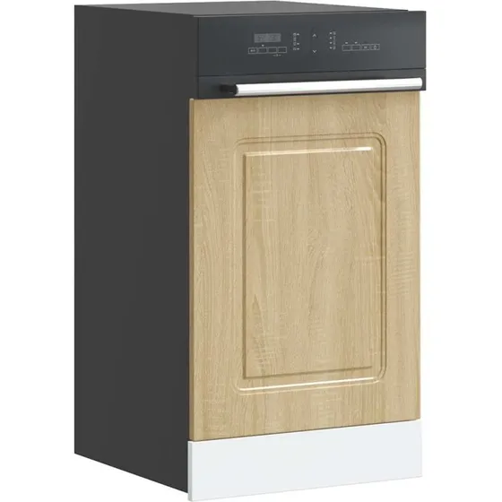 vidaXL Låge til Opvaskemaskine Kalmar 45x1,5x57 cm Sonoma-Eg