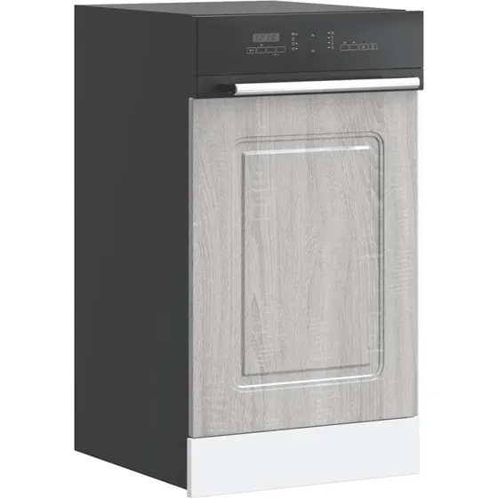 Kalmar Låge til Opvaskemaskine 45x1,5x57 cm Grå Sonoma-Eg