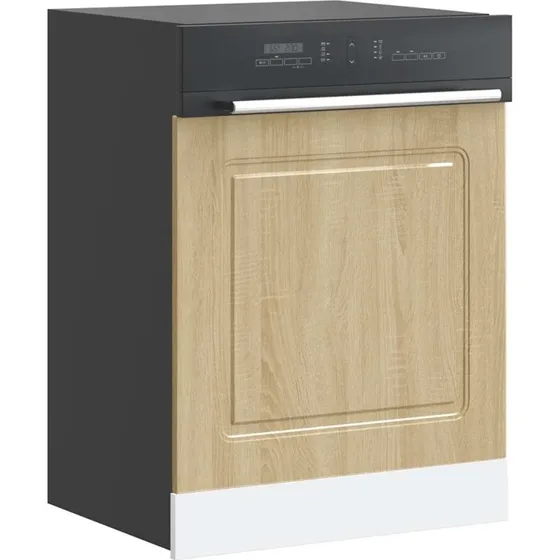 vidaXL Låge til Opvaskemaskine Kalmar 60x1,5x67 cm Sonoma-Eg