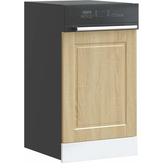 vidaXL Låge til Opvaskemaskine Porto 45x1,5x67 cm Sonoma-Eg