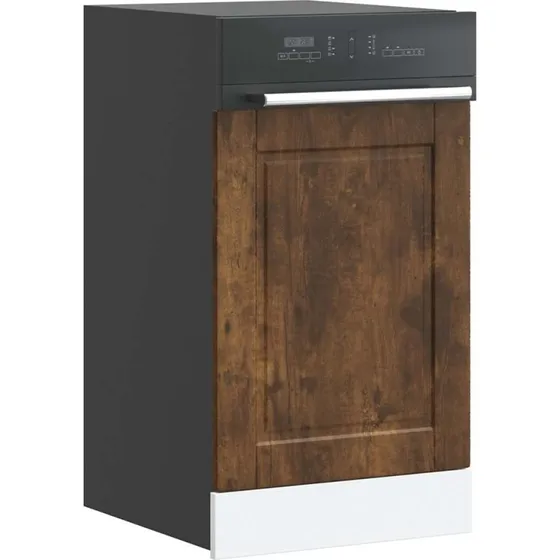 vidaXL Låge til Opvaskemaskine Porto 45x1,5x57 cm, Røget Sonoma-Eg