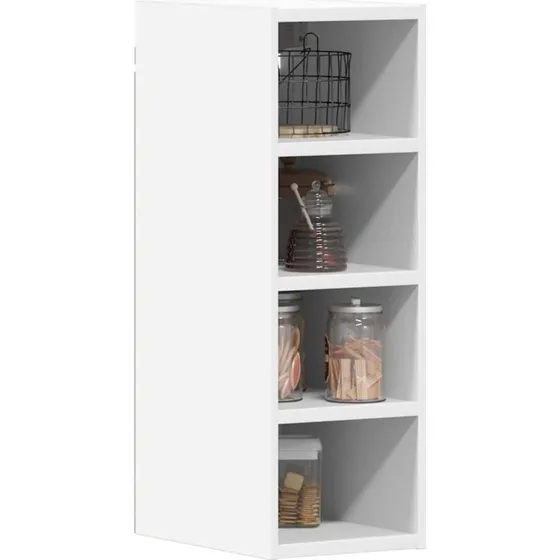 vidaXL Hængeskab Riga Hvid 20x29,5x60 cm Konstrueret Træ