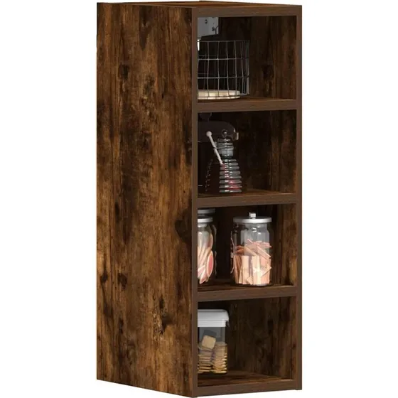 vidaXL Hængeskab Riga røget ege 20x29,5x60 cm konstrueret træ