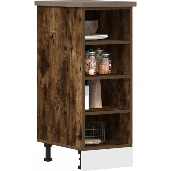 vidaXL Underskab Riga røget eg 30x44,5x81,5 cm konstrueret træ