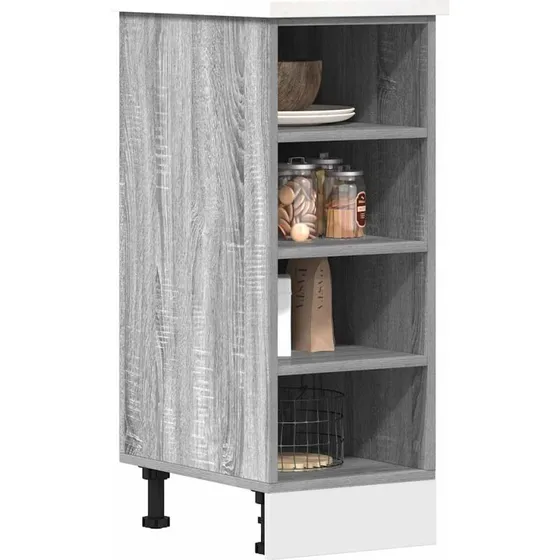 vidaXL Underskab Riga Grå Sonoma 30x44,5x81,5 cm Konstrueret Træ