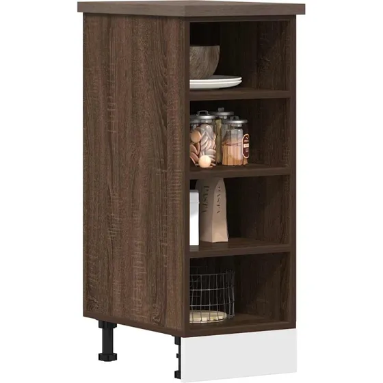 vidaXL Underskab Riga brun eg 30x44,5x81,5 cm konstrueret træ