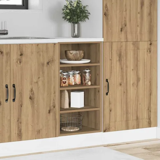 vidaXL Underskab Riga håndlavet eg 40x44,5x81,5 cm konstrueret træ