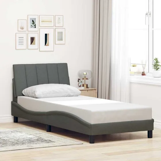vidaXL Hanko Sengeramme Mørkegrå 80x200 cm Stof