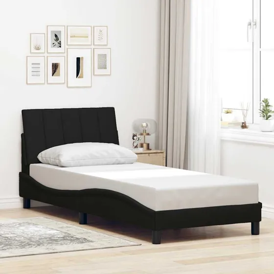 vidaXL Hanko Sengeramme 90x190 cm Sort