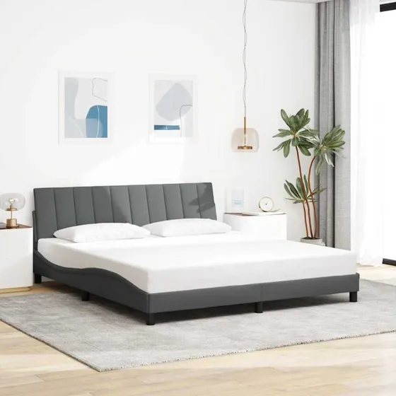 vidaXL Hanko 180x200 cm sengeramme mørkegrå