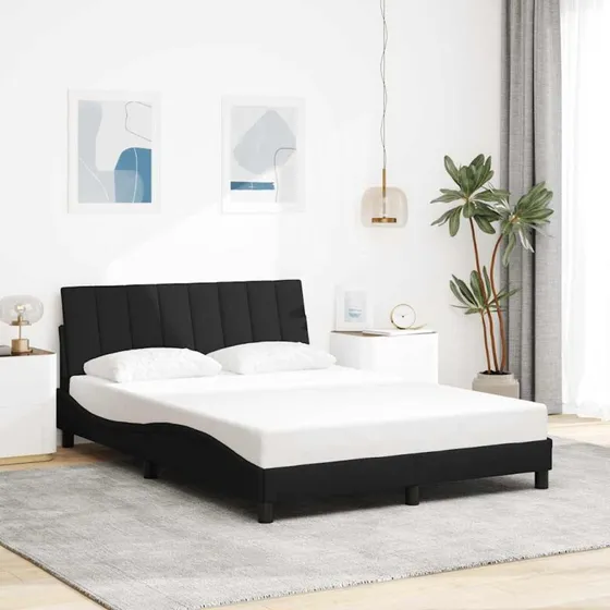 vidaXL Hanko Sengeramme 140x200 cm Sort