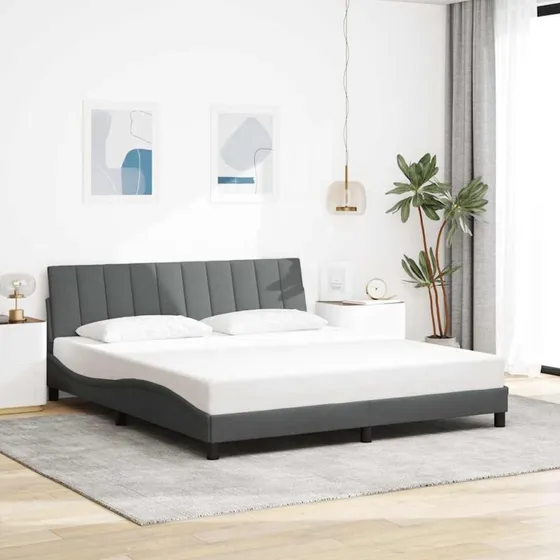 vidaXL Hanko Sengeramme 180x200 cm mørkegrå