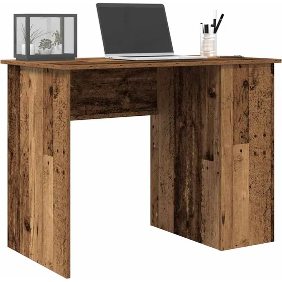 vidaXL Skrivebord 100x55x75 cm Konstrueret Træ Gammelt Træ