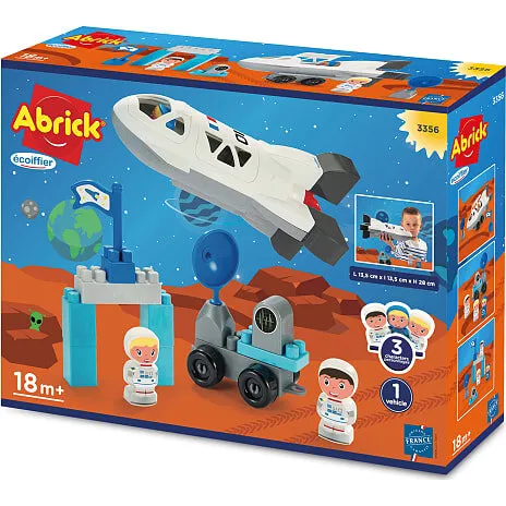 Ecoiffier rumskib med 3 astronauter