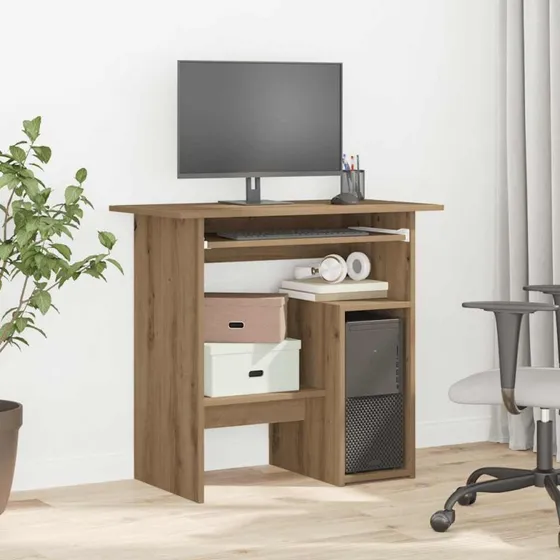 vidaXL Skrivebord 80x45x74 cm Konstrueret Træ