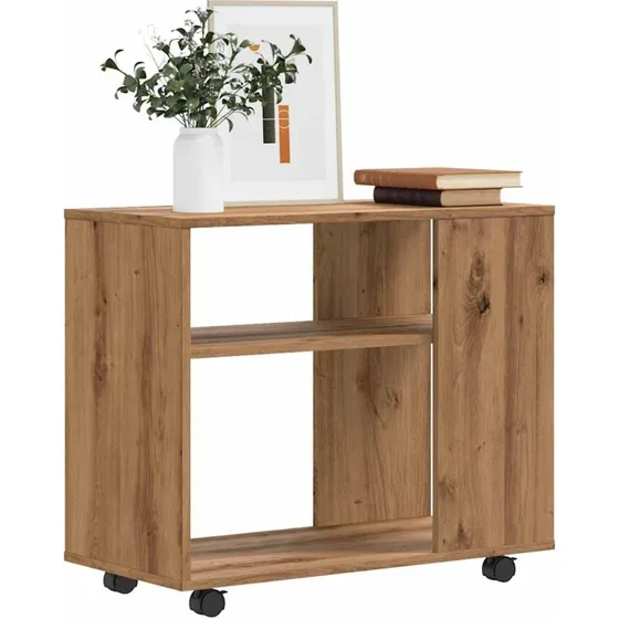 vidaXL Sidebord 70x35x55 cm Konstrueret Træ Hvid