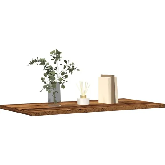 vidaXL Væghylder 4 stk. 60x30x1,5 cm Konstrueret Træ Antikt Trælook