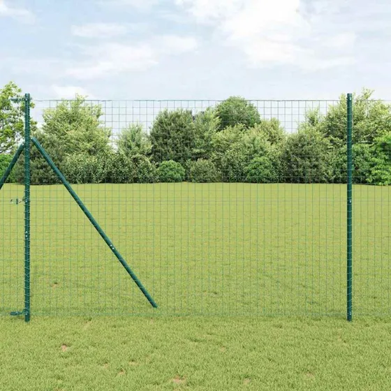 vidaXL Hegnspæl 52 stk Grøn 3,2 x 3,2 x 210 cm