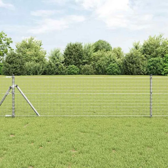 vidaXL Hegnspæl 26 stk Grå 3,2 x 3,2 x 120 cm