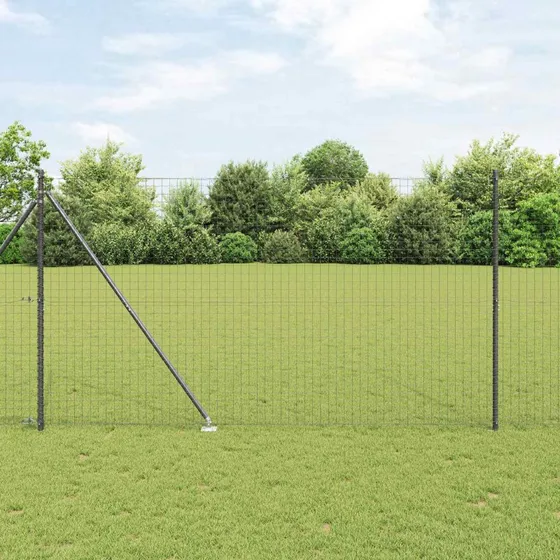 vidaXL Hegnspæl 26 stk Grå 3,2 x 3,2 x 225 cm