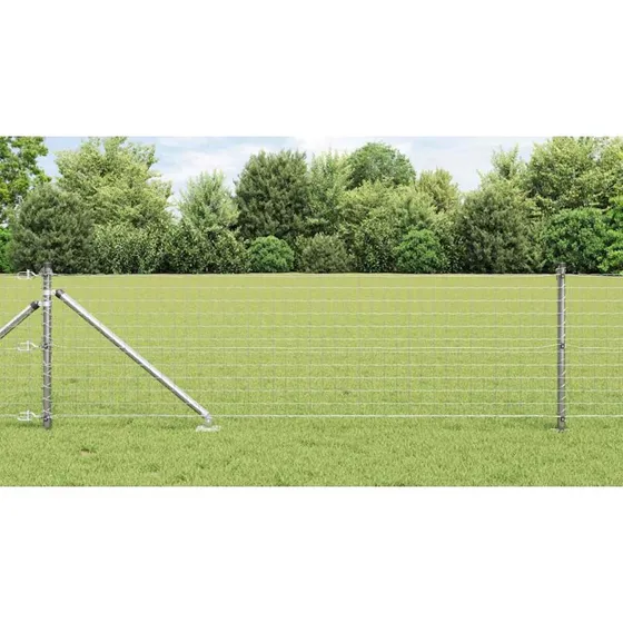 vidaXL Hegnspæl 52 stk Grå 3,2 x 3,2 x 165 cm