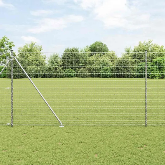 vidaXL Hegnspæl 26 stk Grå 3,2 x 3,2 x 215 cm