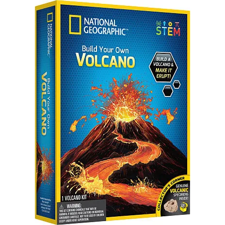 National Geographic Vulkan-sæt med maling og pensel