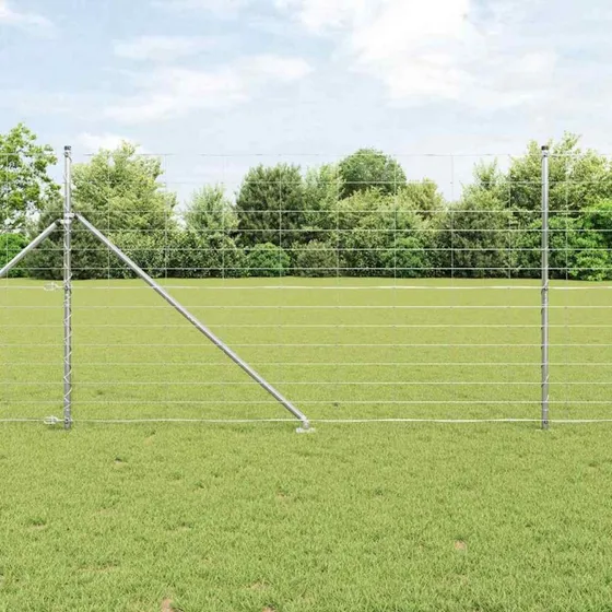 vidaXL Hegnspæl Galvaniseret 25 x 1,4 m Stål
