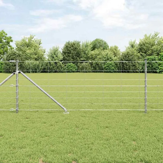 vidaXL Hegnspæl Galvaniseret 50 x 0,8 m Sølv