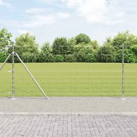 vidaXL Hegnspæl Galvaniseret 25 x 1,2 m Stål