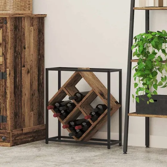 vidaXL Vinfad Gammelt Træ 51 x 18 x 52,5 cm Konstrueret Træ