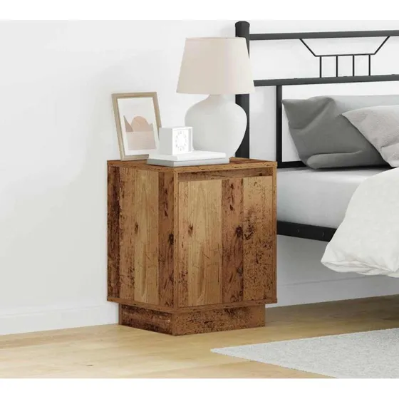 vidaXL Natskab 2 stk Gammelt Træ 39 x 34,5 x 50 cm Konstrueret Træ