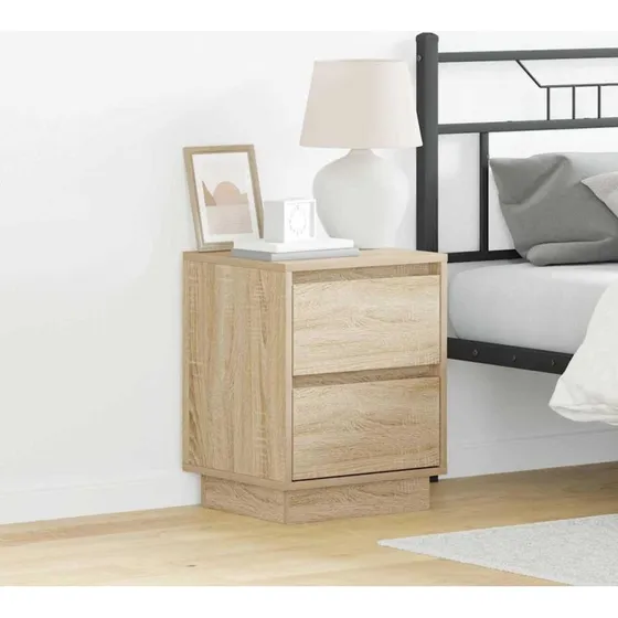 vidaXL Natskab 2 stk Sonoma eg 39 x 34,5 x 50 cm Konstrueret træ