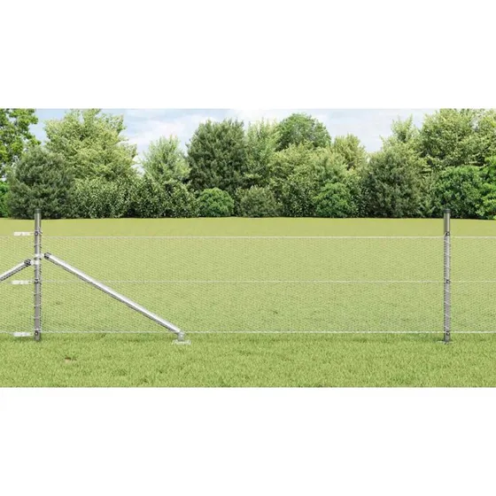 vidaXL Hegnspæl Sølv 0,5 x 100 m