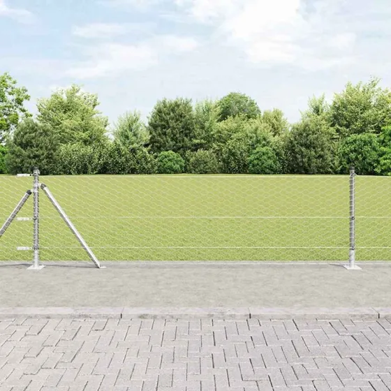 vidaXL Hegnspæl Sølv 0,6 x 100 m