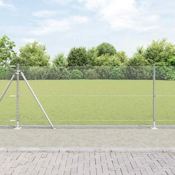 vidaXL Hegnspæl Sølv 0,8 x 100 m
