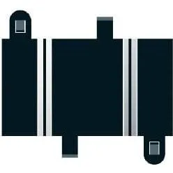 Scalextric C8200 Quarter Straight 87mm (2 stk)