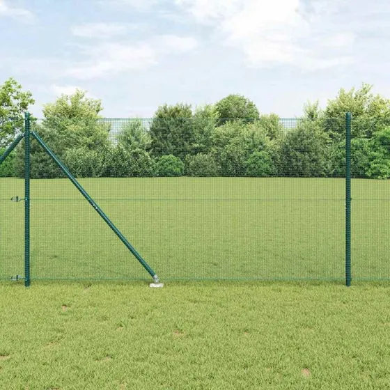 vidaXL Hegnspæl Grøn 1,4 x 50 m Stål