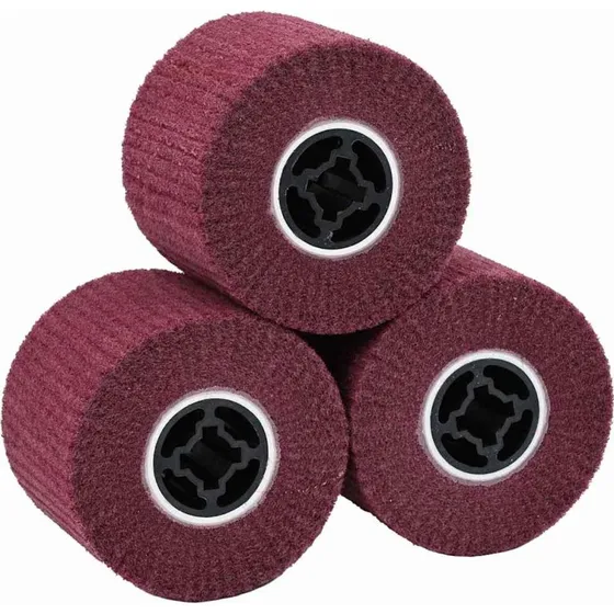 vidaXL Sliberuller 3 stk Rød 12 x 12 x 10 cm Syntetisk fiber