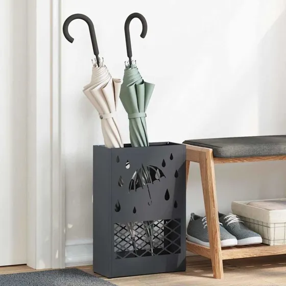 vidaXL Parasolfod Antracit 28 x 12 x 41 cm Stål